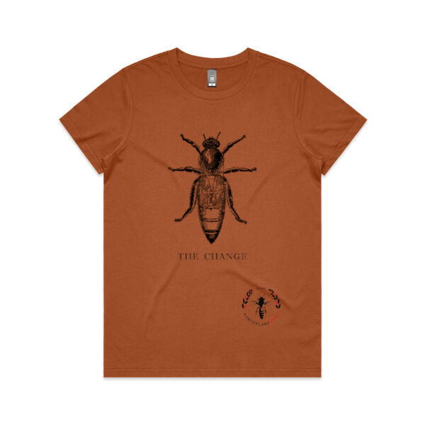 Bee The Change Queen - AS Colour Women's Maple Crew Neck Tee Thumbnail